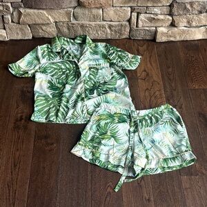 Tabitha Webb palm print pajamas